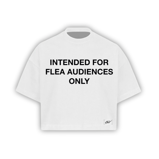 “Flee Audiences” Tee White